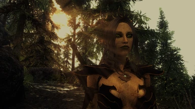 Myst wearing Warhammer Sorceress Robes closeup