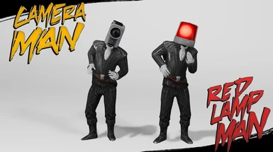 Camera-Man and Red Lamp Man