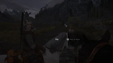 conversation in 1st person on horseback