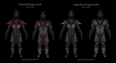 Revered and Legendary armors - visualisation