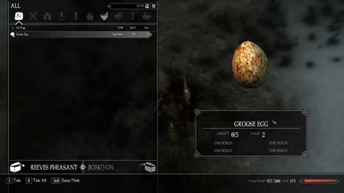 Reeves Pheasant Grouse Egg
