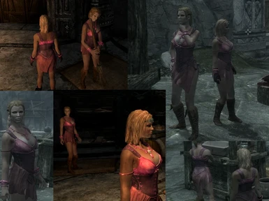 pink female tavern outfit