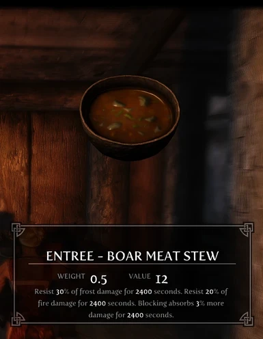 Boar Meat Stew