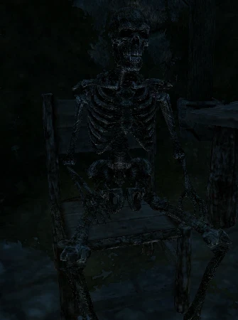 Playable Miraak's skeleton