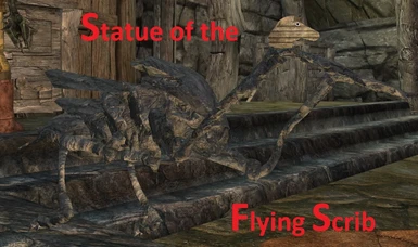Statue of the  Flying Scrib