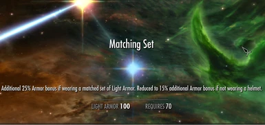 Matching Set Light Armor Perk