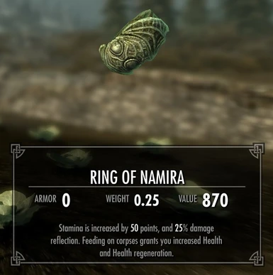 Skyrim ٠ What Happens if you walk with the Ring of Namira - YouTube