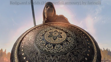 Redguard shields Hammerfell armoury by farinelli