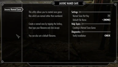Named Save