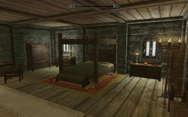 Bed area in Bedroom