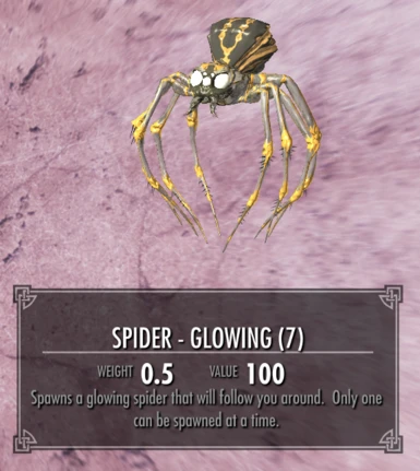 Glowing Spider