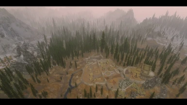 Whiterun with Forested Skryim installed