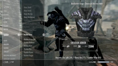 Crafting Cuirass Forge