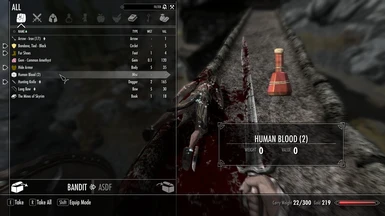 Human Blood drops on Nords