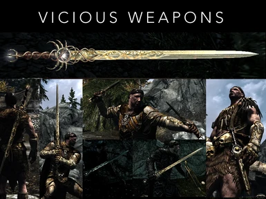 Hybrids Vicious Weapon Pack for Skyrim