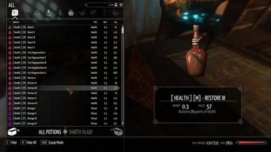 Yet Another Sorting Mod - Potions