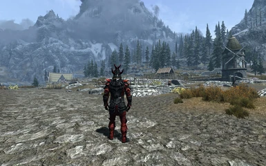 Male Dragonscale Armor back view