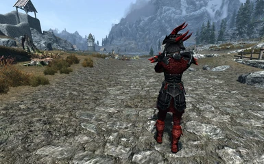 Female Dragonscale Armor back view
