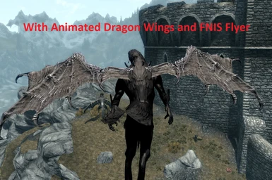 Black Avian with animated wings Thanks