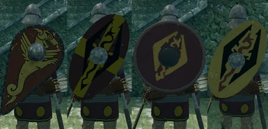 Original V30E shield with retextured Archduke shields