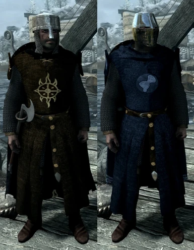 Dawnguard Patch Heavy Hauberks with Surcoat--surcoats from Jomalley12211