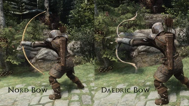 Nord Bow and Daedric Bow