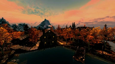 Sunset over town 2