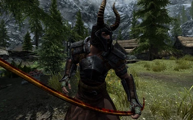 Ancient Nord Hero Bow -Older and blood stained-