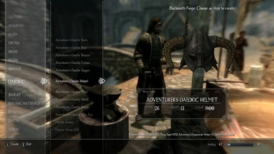 SHACE gear in the Daedric category