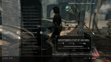 New staff types unlocked at Enchanting level 12
