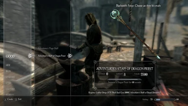 Dragon Priest and Dremora staves are interchangeable