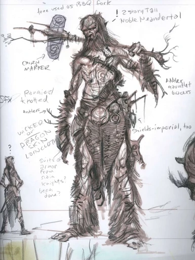 skyrim creatures giant body sketch 04 by adam adamowicz