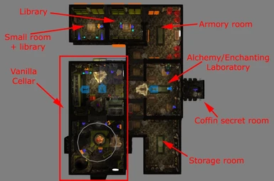 Map of the cellar