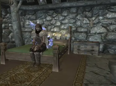 You can sit on the bed