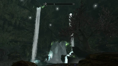 Waterfall in cave
