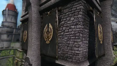 Banners v1.1 on the Thalmor Headquarters in Solitude