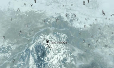 Throat of the world map