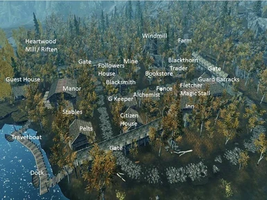 Blackthorn Map - showing locations