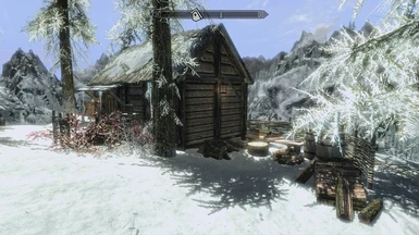Snowy Hut exterior