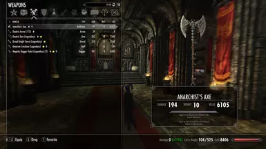 Axe in inventory