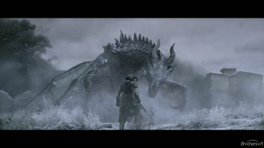 epic skyrim dragons