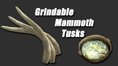 Grindable Mammoth Tusks