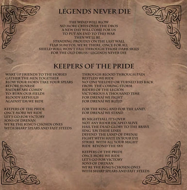 Outro 10 - Legends Never Die from Deathwalker by Drenai