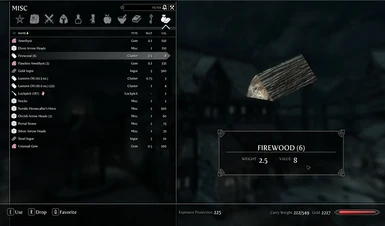Firewood Weight and Value