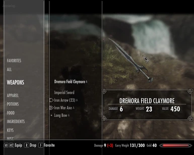 Dremora Field Sword Stats