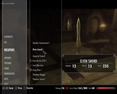 Elven Sword Comparison