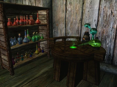 Alchemy station with potion storage -Credits to Nihsome