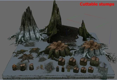 Cuttable stumps 1