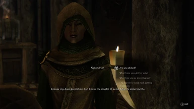 Wylandriah in her green robe