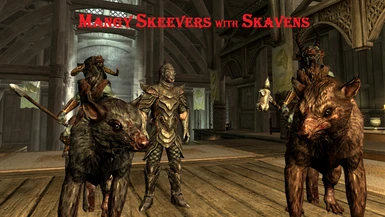 Mangy Skeevers with Skavens 
